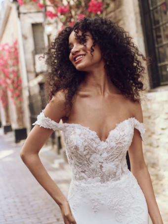 Rebecca Ingram #ADELINE (25RK278A01) #1 Ivory (gown with Natural Illusion) thumbnail
