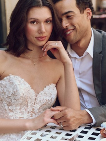 Rebecca Ingram #JALISSA (25RC318A01) #1 All Ivory (gown with Ivory Illusion) thumbnail