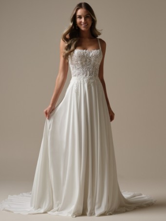 Rebecca Ingram #AVERY (25RK280A01 ) #0 default All Ivory (gown with Ivory Illusion) thumbnail