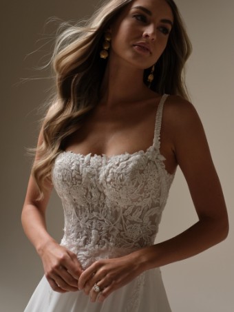 Rebecca Ingram #AVERY (25RK280A01 ) #1 All Ivory (gown with Ivory Illusion) thumbnail