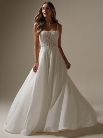 Rebecca Ingram #AVERY (25RK280A01 ) #2 All Ivory (gown with Ivory Illusion) thumbnail