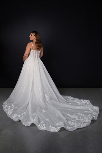 Martina Liana #1833 #4 (IV-PL) Ivory Gown w Porcelain Tulle Plunge thumbnail