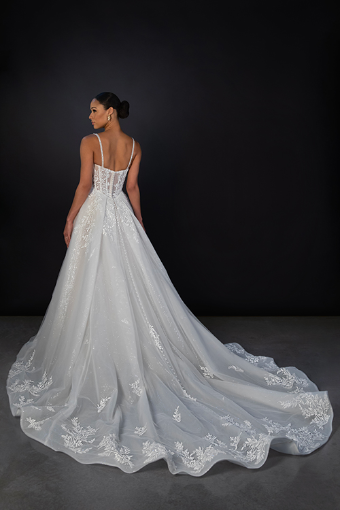 Martina Liana #1833 #1 (IV-PL) Ivory Gown w Porcelain Tulle Plunge thumbnail