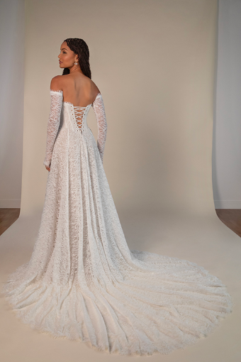 All Who Wander #HADLEY #1 (IV-LT) IVORY LACE AND TULLE OVER LATTE GOWN thumbnail