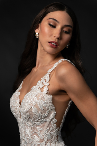 Martina Liana #ML1908 #2 default (IVIV-PL) Ivory Lace & Tulle over Ivory Gown w Porcelain Tulle Illusion thumbnail