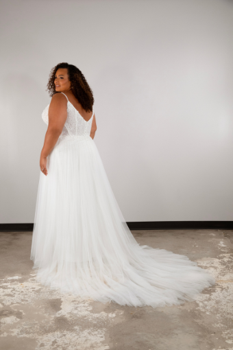 Essense of Australia #D3874 #4 default (IV-RM) IVORY LACE AND TULLE OVER RUM GOWN thumbnail