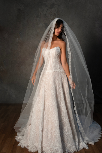 Essense of Australia #D4462 #2 default (IV-RM) IVORY LACE TULLE AND ROYAL ORGANZA OVER RUM GOWN thumbnail