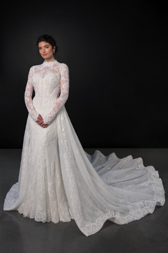 Martina Liana #ML1995 #0 default (IV-IV) Ivory Lace and Tulle over Ivory Gown thumbnail