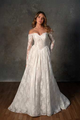 Essense of Australia #D4466 #2 default (IV-IV) Ivory Lace and Tulle over Ivory Gown thumbnail