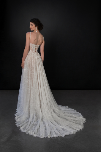 Martina Liana #ML1945 #1 (IV-RM) IVORY LACE AND TULLE OVER RUM GOWN thumbnail