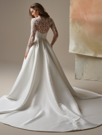 Maggie Sottero #TRINITY (26MK431A01) #3 default All Ivory (gown with Ivory Illusion) thumbnail