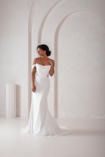 Ritzy Gowns Collection 3 #A8140 - With Plain Train #0 default Ivory thumbnail