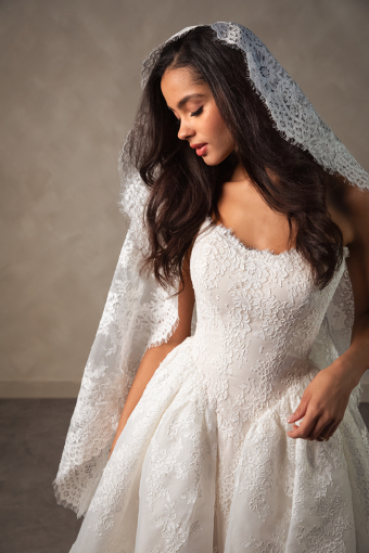 Essense of Australia #D4573 #2 default (IV-IV) Ivory Lace and Tulle over Ivory Gown thumbnail