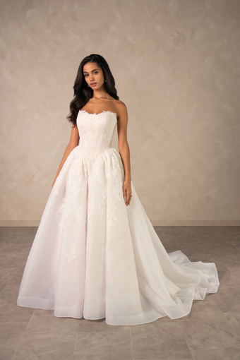 Essense of Australia #D4573 #0 default (IV-IV) Ivory Lace and Tulle over Ivory Gown thumbnail