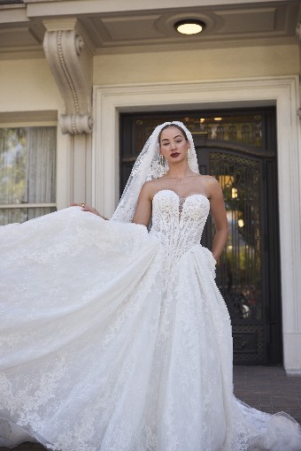 Sottero & Midgley #ZULANI (26SS471A01 ) #0 default All Ivory (gown with Ivory Illusion) thumbnail