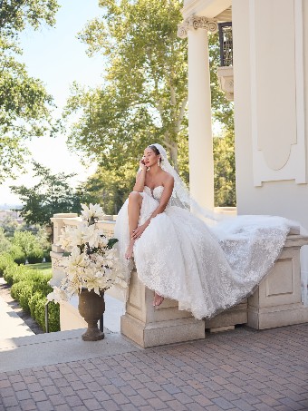 Sottero & Midgley #ZULANI (26SS471A01 ) #2 All Ivory (gown with Ivory Illusion) thumbnail