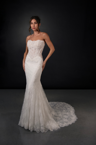 Martina Liana #ML2010 #2 (IV-IVR) Ivory Lace and Tulle over Ivory Gown thumbnail