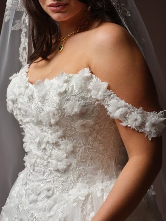 Maggie Sottero #BENTON (F6MK124A01) #1 All Ivory (gown with Ivory Illusion) thumbnail