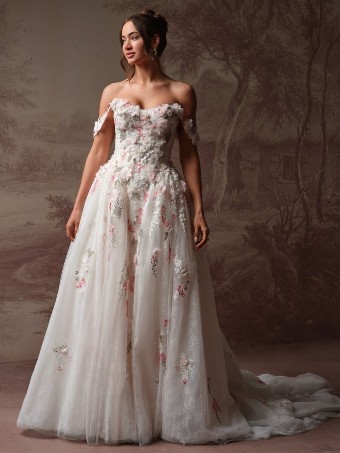 Maggie Sottero #BENTON (F6MK124A01) #4 default All Ivory (gown with Ivory Illusion) thumbnail