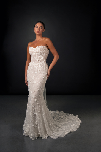 Essense of Australia #ML1999 #0 default (IV-IV) Ivory Lace and Tulle over Ivory Gown thumbnail