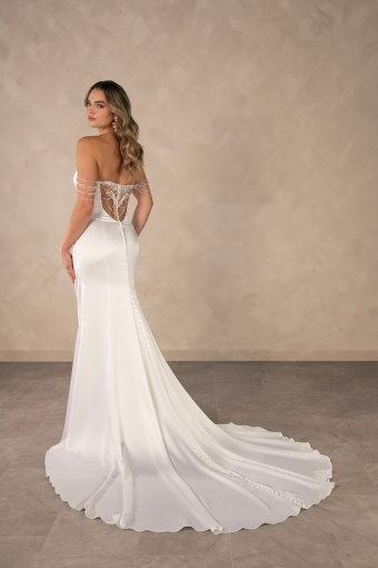 Essense of Australia #D4607 #1 (IV-PL) Ivory Gown w Porcelain Tulle Illusion thumbnail