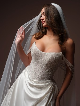 Sottero & Midgley #RUMI (F6SS023A01) #1 All Ivory (gown with Ivory Illusion) thumbnail