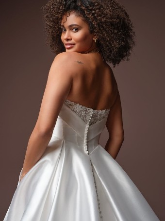Rebecca Ingram #AGATHA (F6RK178A01) #3 All Ivory (gown with Ivory Illusion) thumbnail