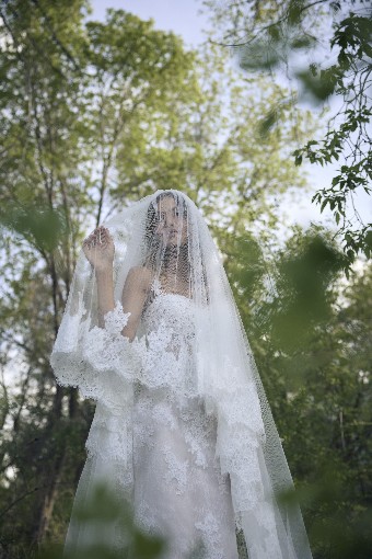Rebecca Ingram #ESMERALDA (26RK478A01) #1 All Ivory (gown with Ivory Illusion) thumbnail