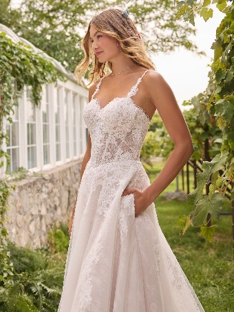 Rebecca Ingram #ESMERALDA (26RK478A01) #5 All Ivory (gown with Ivory Illusion) thumbnail