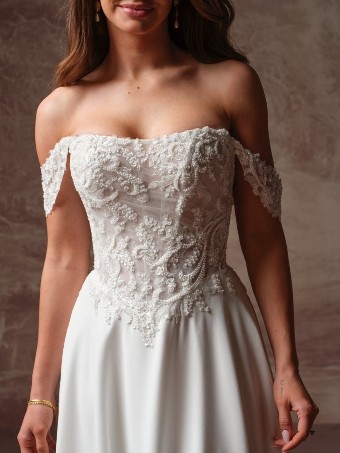 Rebecca Ingram #HAZEL (F6RK109A01 ) #3 All Ivory (gown with Ivory Illusion) thumbnail