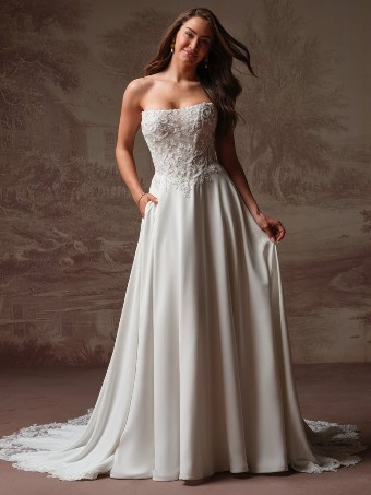 Rebecca Ingram #HAZEL (F6RK109A01 ) #0 default All Ivory (gown with Ivory Illusion) thumbnail