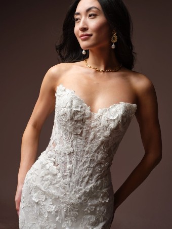 Maggie Sottero #ESTELLE (F6MK141A01) #1 All Ivory (gown with Ivory Illusion) thumbnail