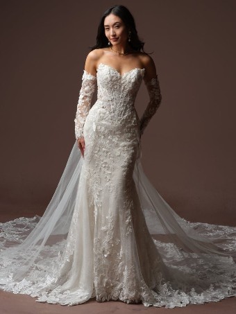 Maggie Sottero #ESTELLE (F6MK141A01) #2 All Ivory (gown with Ivory Illusion) thumbnail
