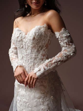 Maggie Sottero #ESTELLE (F6MK141A01) #3 All Ivory (gown with Ivory Illusion) thumbnail