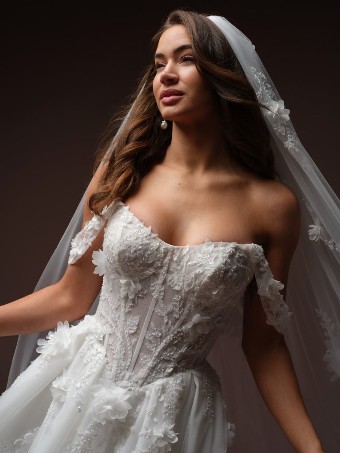 Maggie Sottero #FERN (F6MB122A01) #2 All Ivory (gown with Ivory Illusion) thumbnail