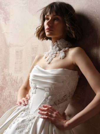 Sottero & Midgley #BURKE LANE (F6SS078A01) #4 default All Ivory (gown with Ivory Illusion) thumbnail