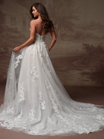 Maggie Sottero #KATE (F6MK014A01) #2 All Ivory (gown with Ivory Illusion) thumbnail