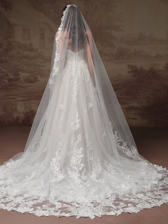 Maggie Sottero #KATE (F6MK014A01) #3 default All Ivory (gown with Ivory Illusion) thumbnail