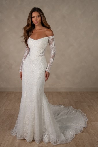 Essense of Australia #D4636 #0 default (IV-IV) Ivory Lace and Tulle over Ivory Gown thumbnail