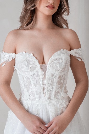 Ritzy Bridal #R25W03 - Zipper Back #2 Ivory thumbnail