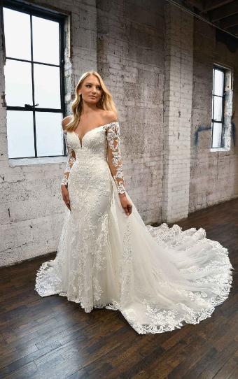 Martina Liana #1359IV12 #0 default (IVIV-PL) Ivory Lace & Tulle ov Ivory Gown w/ Porcelain Tulle Illusion thumbnail