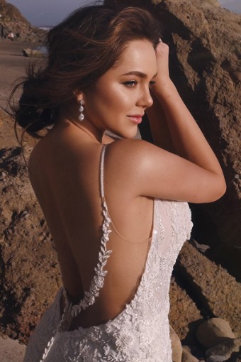 Martina Liana #1397IS #1 (IV-PL) Ivory Gown with Porcelain Tulle Illusion thumbnail