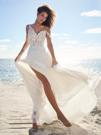 Rebecca Ingram #MAEVE (23RS705A01 - Unlined Bodice) #0 default Ivory (gown with Natural Illusion) thumbnail