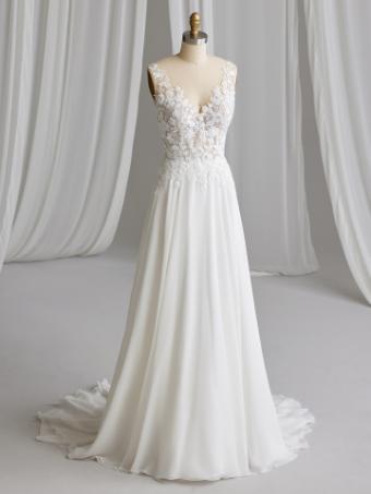 Rebecca Ingram #MAEVE (23RS705A01 - Unlined Bodice) #3 Ivory (gown with Natural Illusion) thumbnail