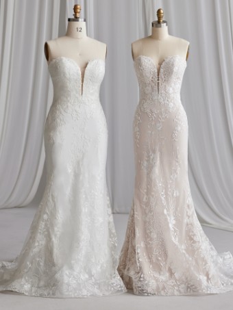 Rebecca Ingram #NELLY (23RK682A01) #5 default Ivory over Nude (gown with Natural Illusion) thumbnail