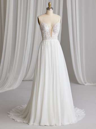 Rebecca Ingram #GAYLE (23RS693A01) #3 Ivory (gown with Natural Illusion) thumbnail