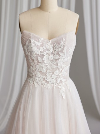 Rebecca Ingram #KIANDRA (23RS721A01 - Unlined Bodice) #4 All Ivory thumbnail