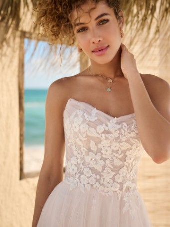 Rebecca Ingram #KIANDRA (23RS721A01 - Unlined Bodice) #0 default All Ivory thumbnail