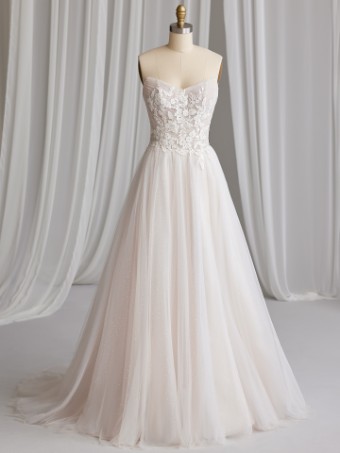 Rebecca Ingram #KIANDRA (23RS721A01 - Unlined Bodice) #5 default All Ivory thumbnail