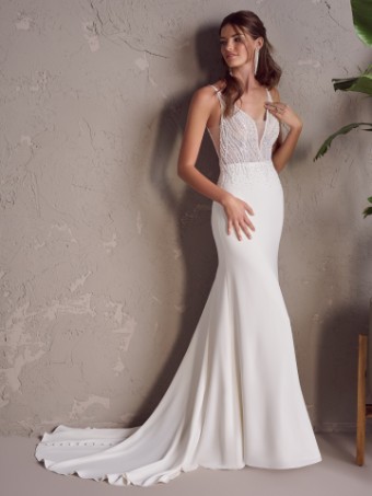 Rebecca Ingram #JENROSE (24RS196A01) #0 default Ivory/Silver Accent (gown with Natural Center Front Illusion) thumbnail